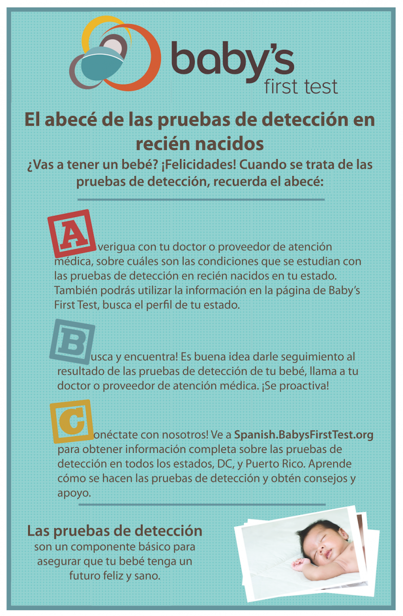 ABC's of Newborn Screening (Spanish) Baby's First Test Newborn